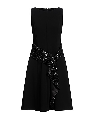 ASPESI Short dress Black 70% Triacetate, 30% Polyester