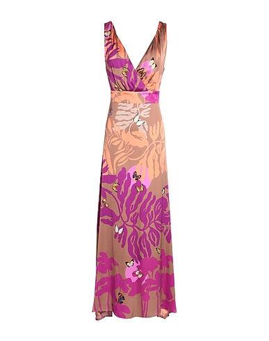 813 OTTOTREDICI Long dress Light brown 100% Viscose