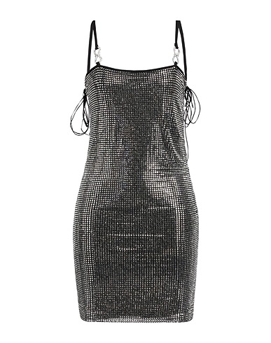 MACH & MACH Sheath dress Black 100% Glass, Polyester, Elastane, Viscose
