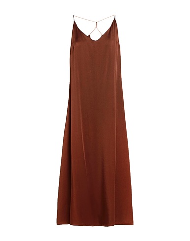 THE NINA STUDIO Long dress Brown 100% Silk