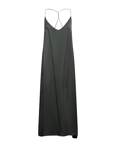 THE NINA STUDIO Long dress Dark green 100% Silk