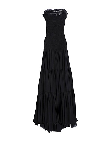SAINT LAURENT Long dress Black 100% Silk
