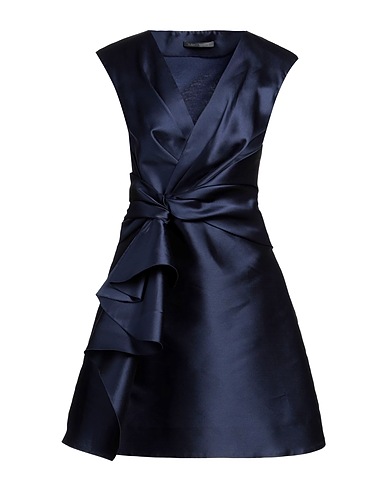 ALBERTA FERRETTI Short dress Midnight blue 85% Polyester, 15% Silk