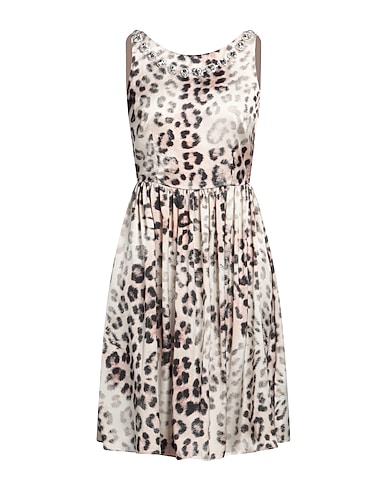 GAëLLE Paris Pleated dress Beige 100% Polyester