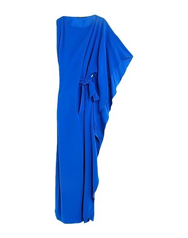 ALBERTA FERRETTI Long dress Bright blue 67% Acetate, 33% Viscose