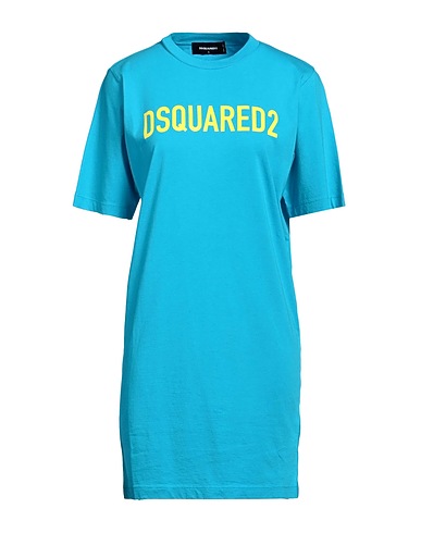 DSQUARED2 Short dress Turquoise 100% Cotton