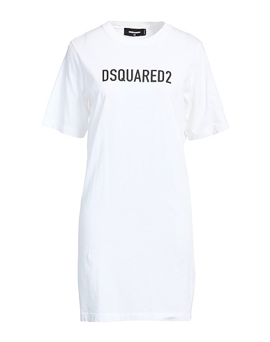 DSQUARED2 Kurzes Kleid Weiß 100% Baumwolle