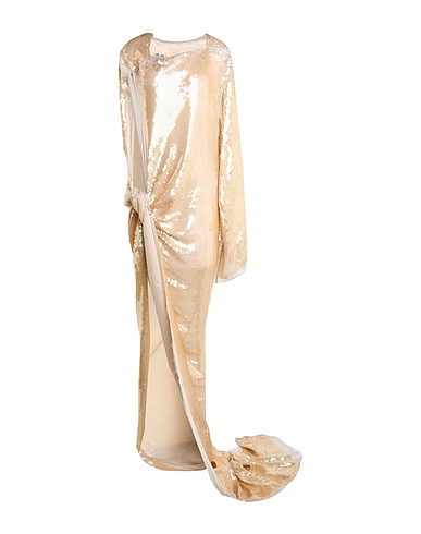 RICK OWENS Long dress Beige 100% Cupro