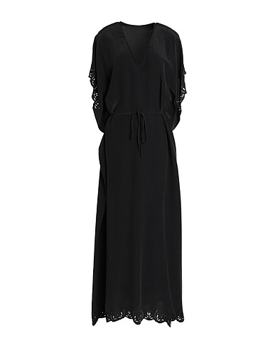 RODEBJER Long dress Black 56% Viscose, 44% Silk