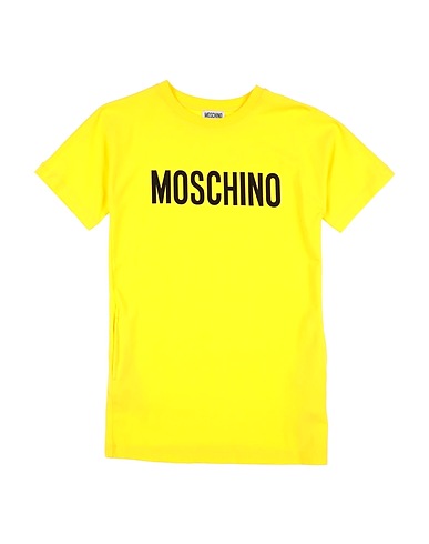 MOSCHINO TEEN ワンピース＆ドレス イエロー コットン 95% / ポリウレタン 5%