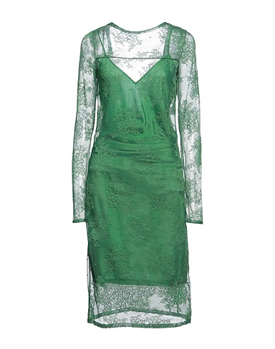 N°21 Midi-Kleid Grün 73% Polyamid, 17% Baumwolle, 10% Elastan