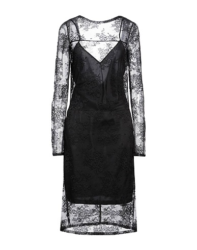 N°21 Midi dress Black 73% Polyamide, 17% Cotton, 10% Elastane