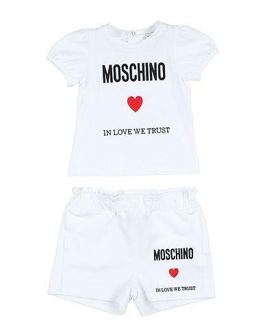 MOSCHINO BABY Baby co-ord  BLUSA M/C + SHORTS
 White 100% Cotton, Polyester