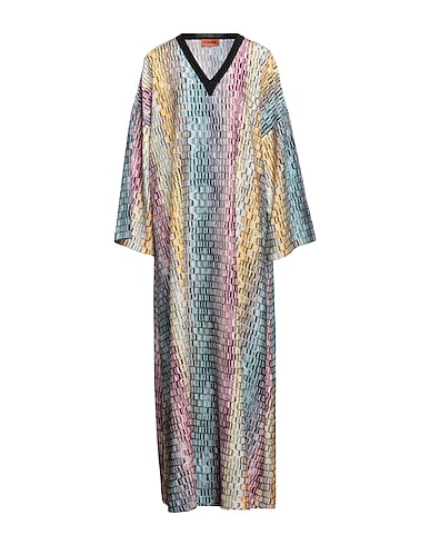 MISSONI Long dress Yellow 60% Viscose, 25% Cupro, 15% Polyester