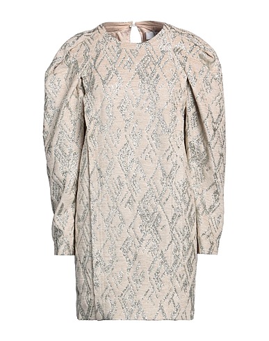 IRO Short dress Khaki 77% Acrylic, 12% Metallic Polyester, 11% Polyamide