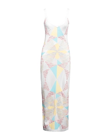 MISSONI Tubino Bianco 96% Seta, 4% Elastan