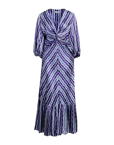 SANDRO Long dress Purple 100% Viscose