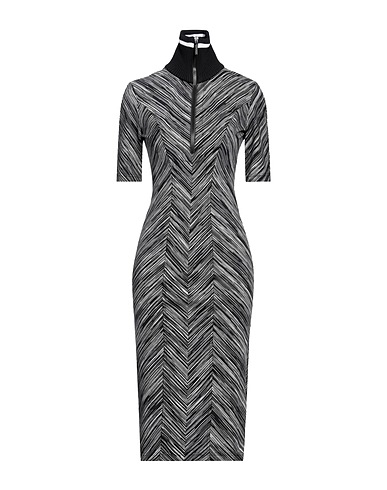 MISSONI Midi dress Black 100% Cotton, Polyester, Polyamide