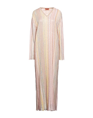 MISSONI Robe mi-longue Rose clair 30% Polyester, 25% Cupro, 25% Polyamide, 20% Viscose