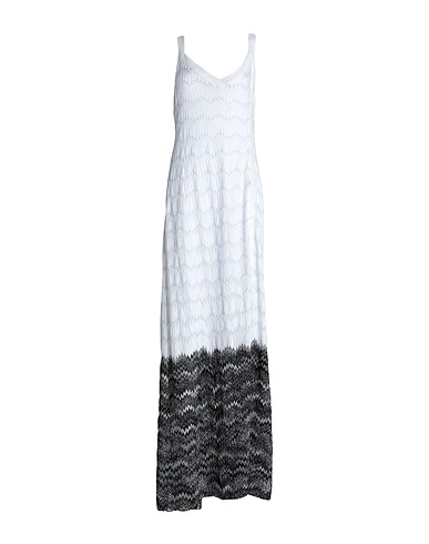 MISSONI Long dress White 78% Viscose, 14% Cupro, 8% Polyester