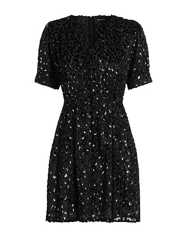 THE KOOPLES Vestito chemisier Nero 53% Viscosa, 44% Poliammide, 3% Poliestere