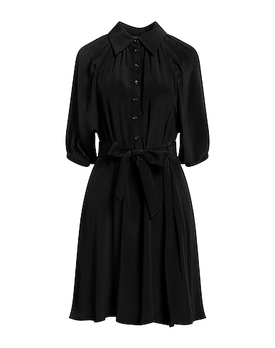 THE KOOPLES Midi dress Black 66% Viscose, 34% Silk