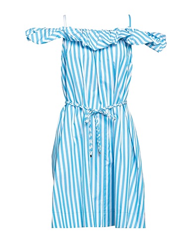I BLUES Short dress Azure 100% Cotton