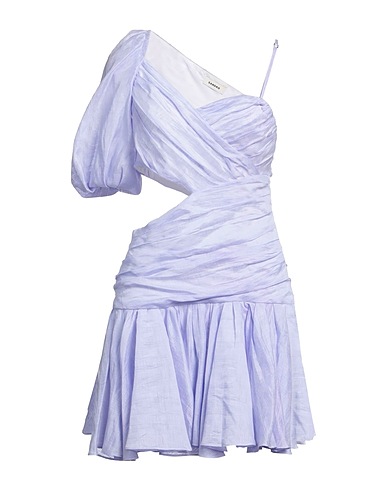 SANDRO Short dress Lilac 86% Linen, 14% Polyester