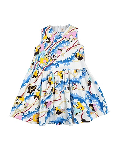 PUCCI Dress White 97% Cotton, 3% Elastane