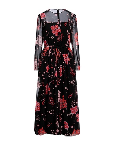 REDValentino 롱 원피스 블랙 100% 폴리에스테르