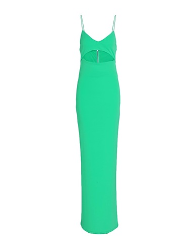 ALICE + OLIVIA Langes Kleid Säuregrün 95% Viskose, 5% Elastan
