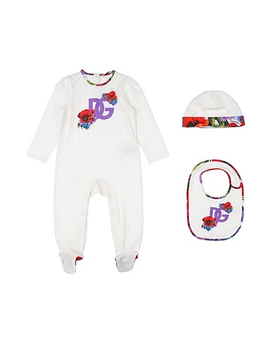 DOLCE&GABBANA Baby accessories set White 100% Cotton