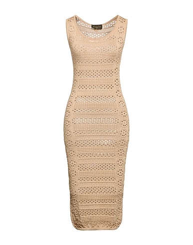 GAëLLE Paris Платье миди Хаки 80% Вискоза, 10% Полиамид, 10% Полиэстер