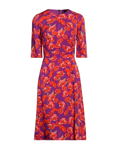 DOLCE&GABBANA Short dress Mauve 89% Silk, 11% Elastane