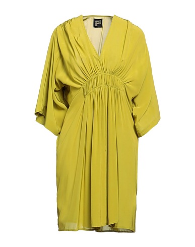 FISICO Vestito corto Verde lime 100% Viscosa