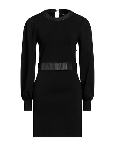 THE KOOPLES Sheath dress Black 54% Viscose, 44% Polyamide, 2% Elastane, Polyurethane