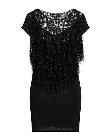 GAëLLE Paris Sheath dress Black 80% Cotton, 18% Viscose, 2% Polyester