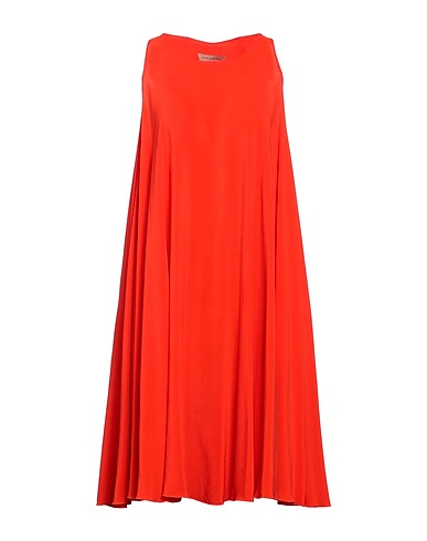 GENTRYPORTOFINO Pleated dress Red 100% Silk