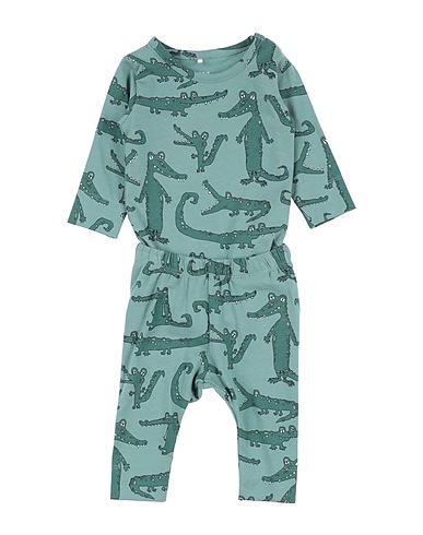 NAME IT® Baby co-ord  Sage green 95% Organic cotton, 5% Elastane