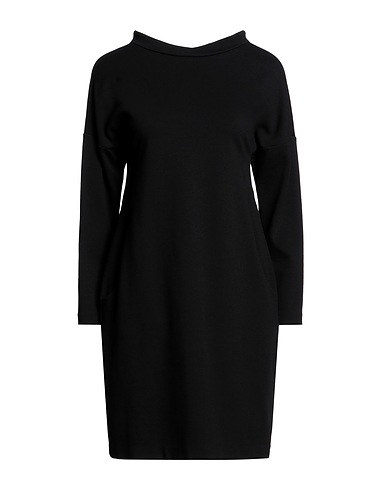 EMPORIO ARMANI Short dress Black 77% Viscose, 17% Polyamide, 6% Elastane