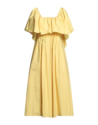 GENTRYPORTOFINO Midi dress Yellow 100% Cotton