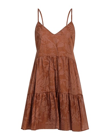 GAëLLE Paris Short dress Brown 100% Cotton