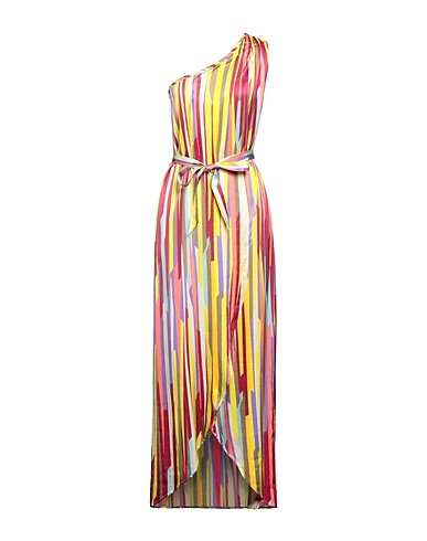 MANILA GRACE Vestito lungo Giallo 97% Viscosa, 3% Elastan