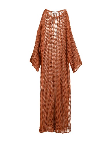 JUCCA Long dress Brown 100% Cotton
