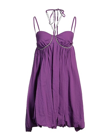 VICOLO Kurzes Kleid Violett 100% Baumwolle