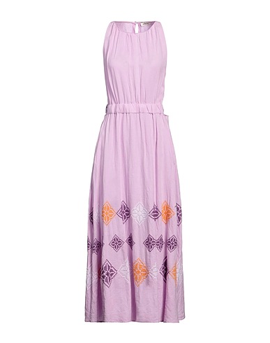 SANDRO Long dress Mauve 100% Polyester