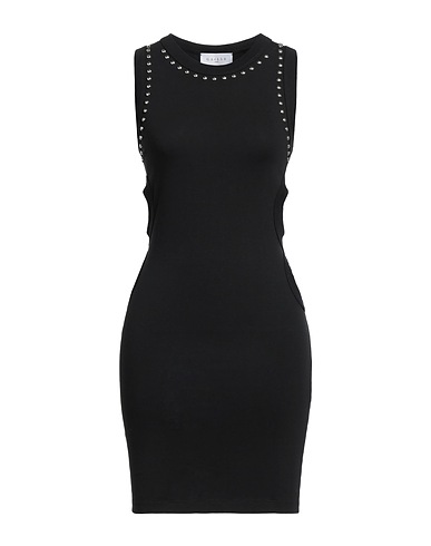 GAëLLE Paris Sheath dress Black 92% Cotton, 8% Elastane