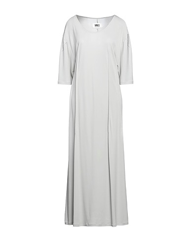 MM6 MAISON MARGIELA ロングワンピース・ドレス ライトグレー レーヨン 100%