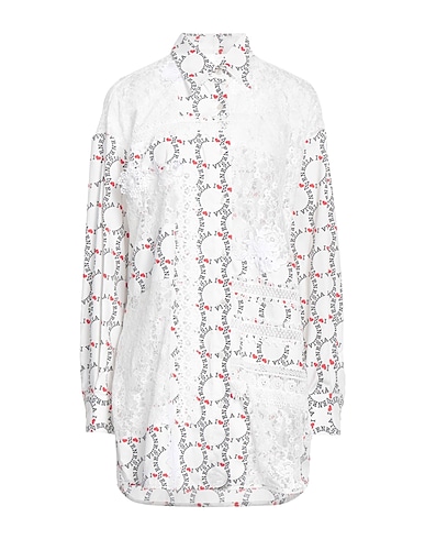 GOLDEN GOOSE Shirt dress White 100% Cotton, Polyamide