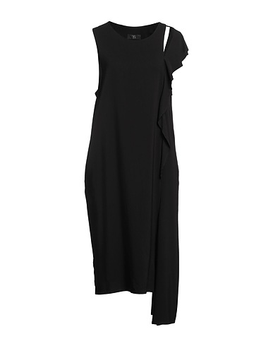 Y'S YOHJI YAMAMOTO Midi dress Black 67% Rayon, 33% Cupro